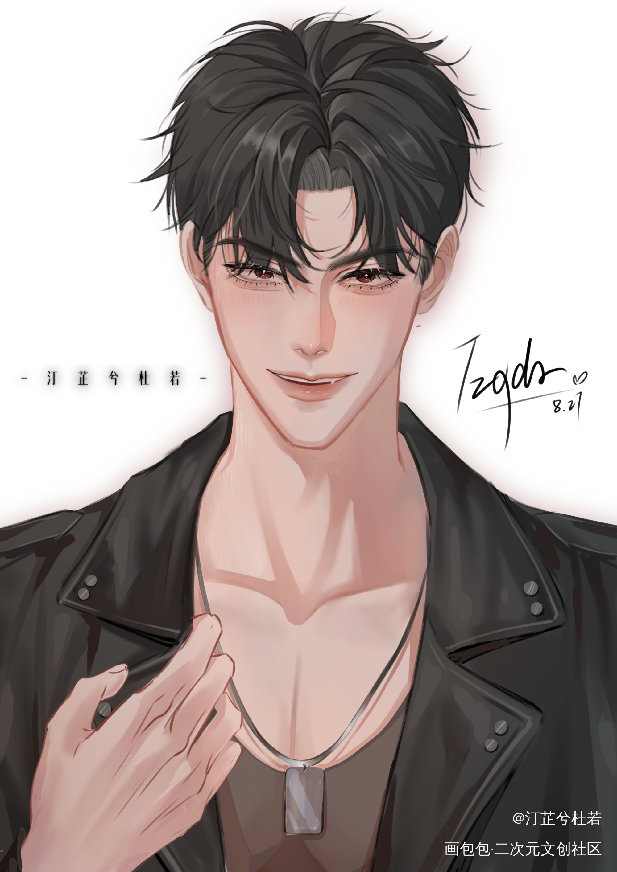 帅狗狗_188男团原炀绘画作品