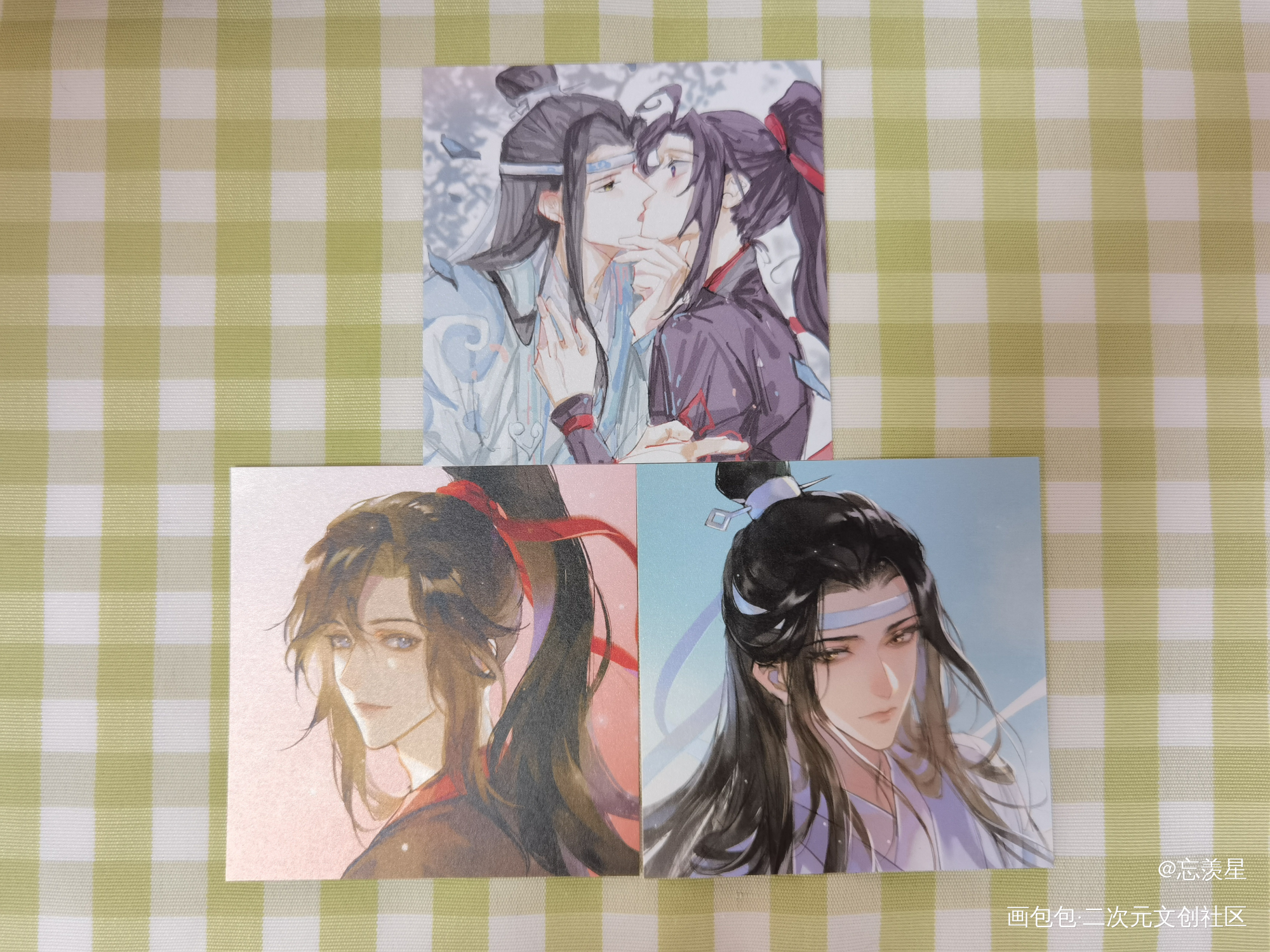 亲亲_魔道祖师无料返图蓝忘机·魔道祖师魏无羡·魔道祖师绘画作品