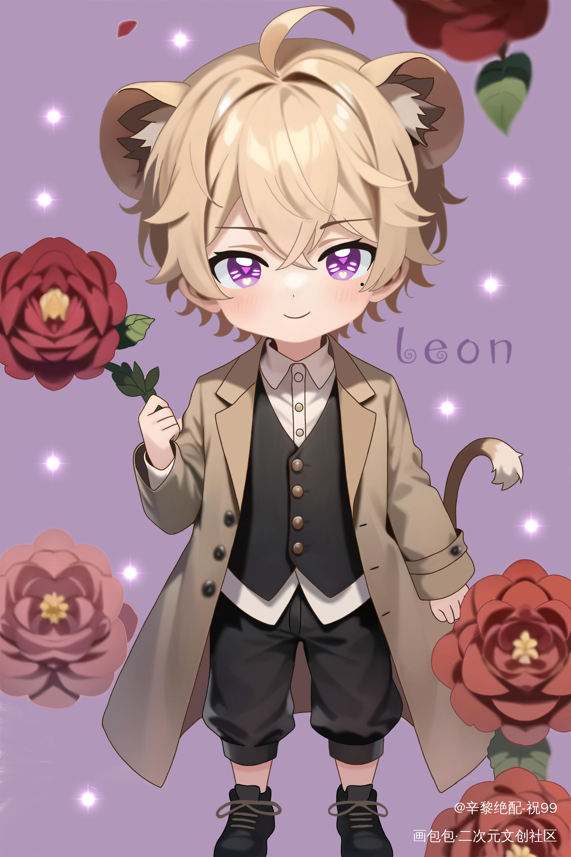 Leon&Lamb_谁把谁当真188男团妹叔黎朔·谁把谁当真赵锦辛·谁把谁当真黎朔赵锦辛绘画作品