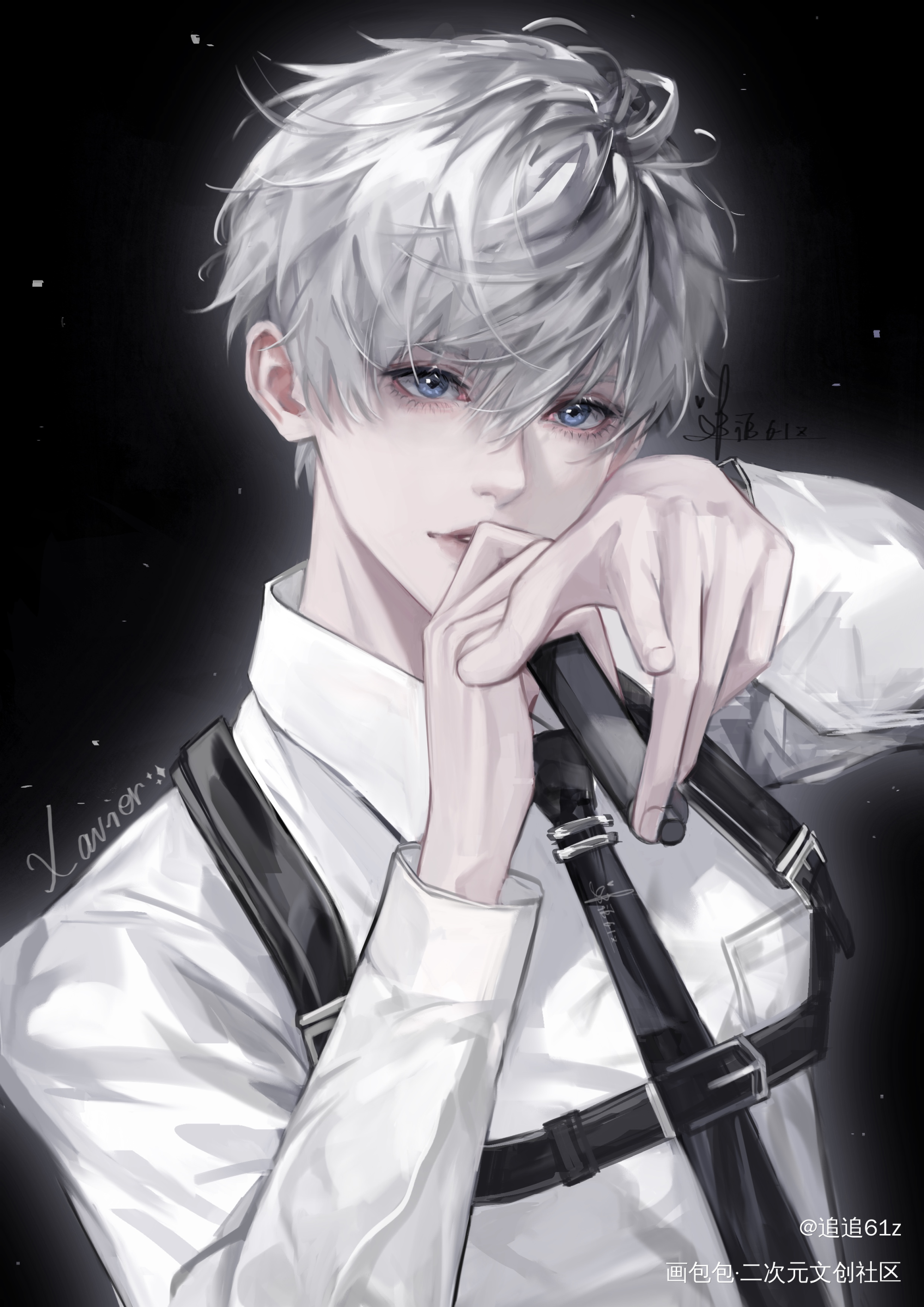 super idol⭐闪亮小回登场✨_恋与深空厚涂恋与深空沈星回沈星回procreate画画绘画绘画作品