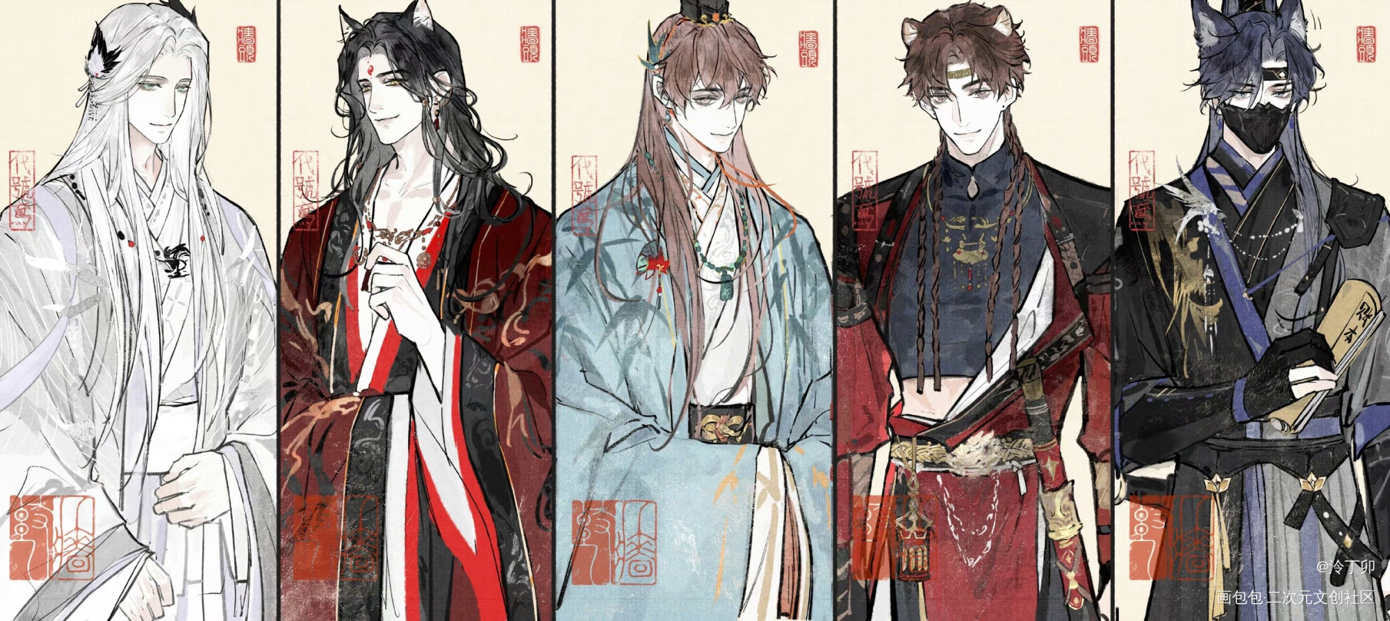 明信片亲签来啦！_代号鸢绘画作品