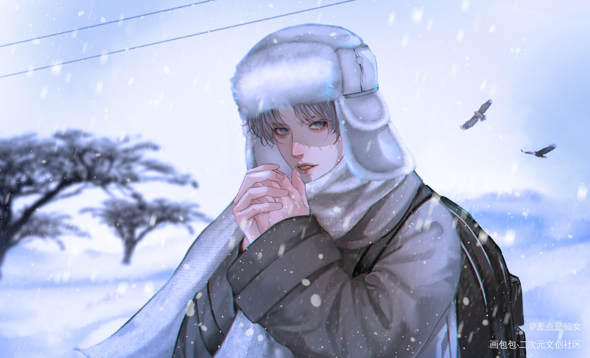 第一场雪_188男团黎朔绘画作品