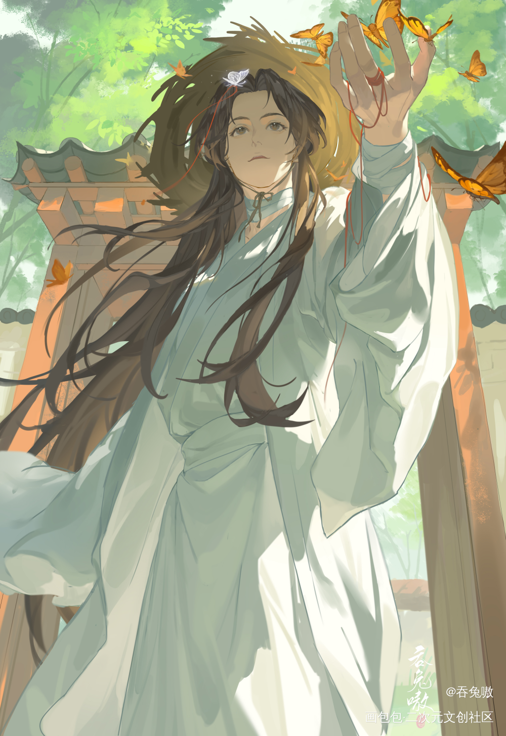 出门啦～_天官赐福谢怜·天官赐福古风绘画作品