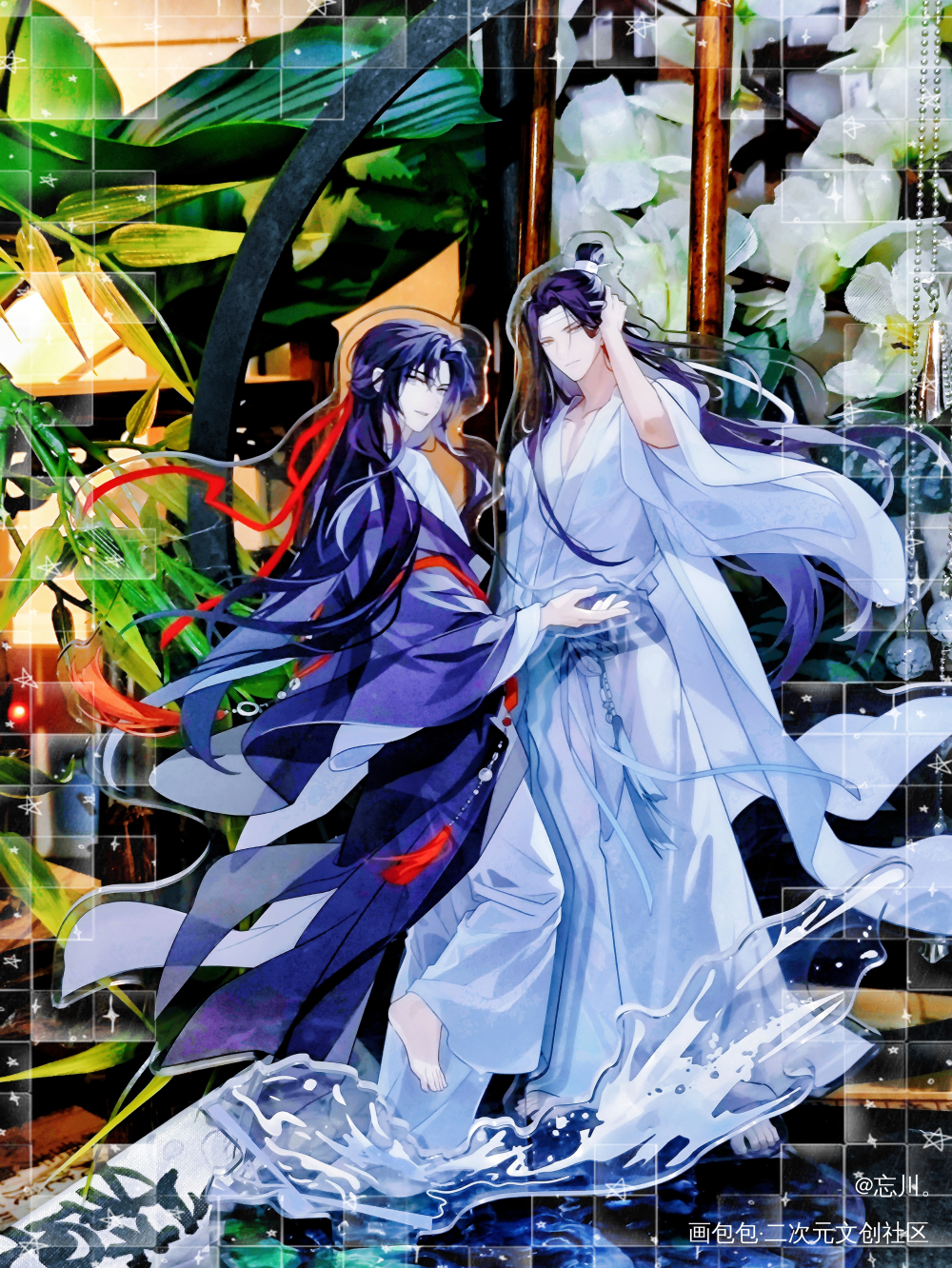 _魔道祖师蓝忘机·魔道祖师魏无羡·魔道祖师绘画作品