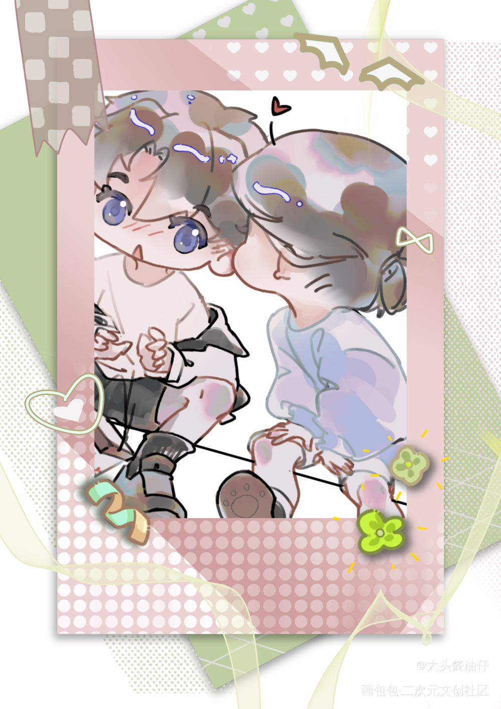 中秋快乐！_二哈和他的白猫师尊绘画作品