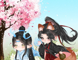 喝酒摸龙尾，生活美滋滋_绘画作品