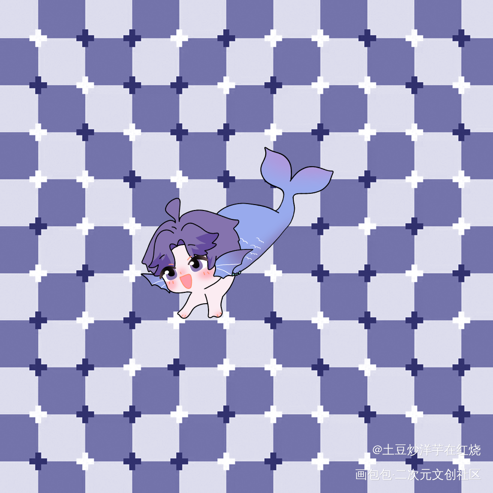 小鱼小鱼快快游_恋与深空恋与深空祁煜祁煜绘画绘画作品