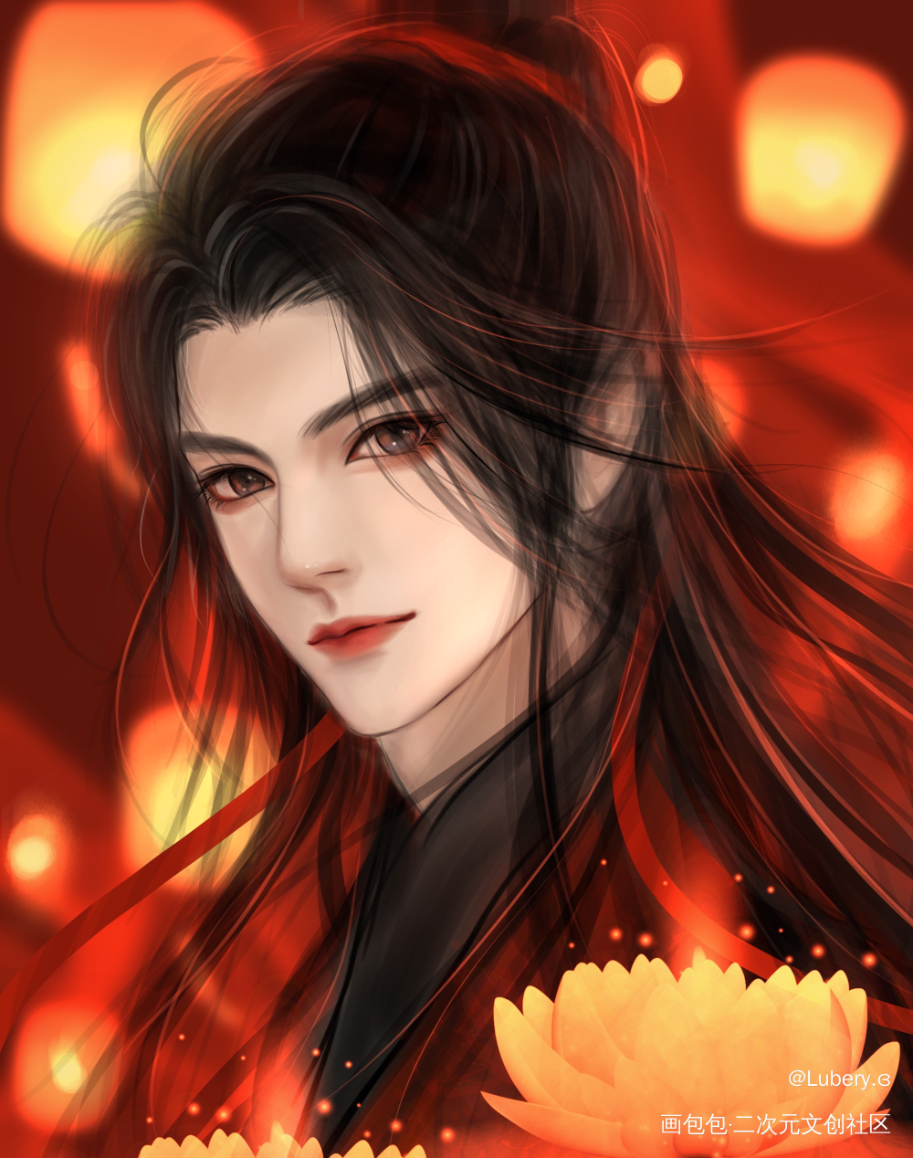 是那个少年。_魔道祖师魏无羡·魔道祖师绘画作品