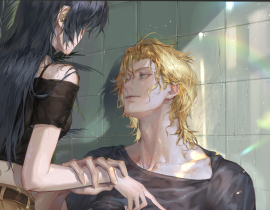 夏日炎炎，细雨湿衣_绘画作品