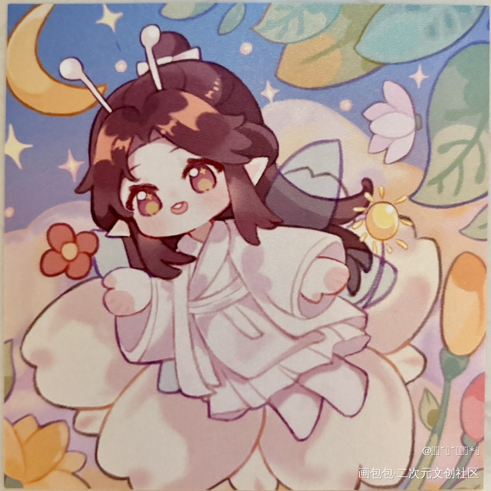 天官赐福·小蝴蝶怜怜_天官赐福花怜花城·天官赐福谢怜·天官赐福绘画作品