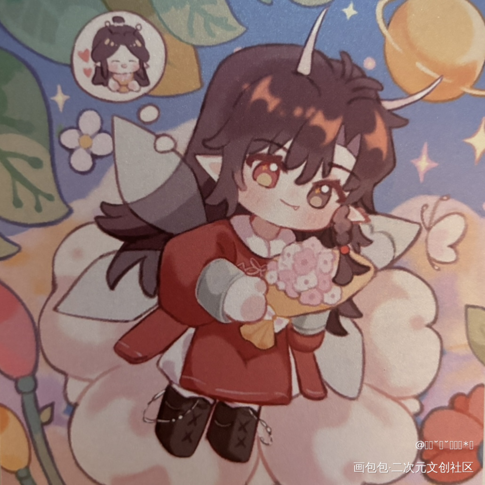 天官赐福·小蝴蝶花花来咯_天官赐福花怜花城·天官赐福谢怜·天官赐福绘画作品