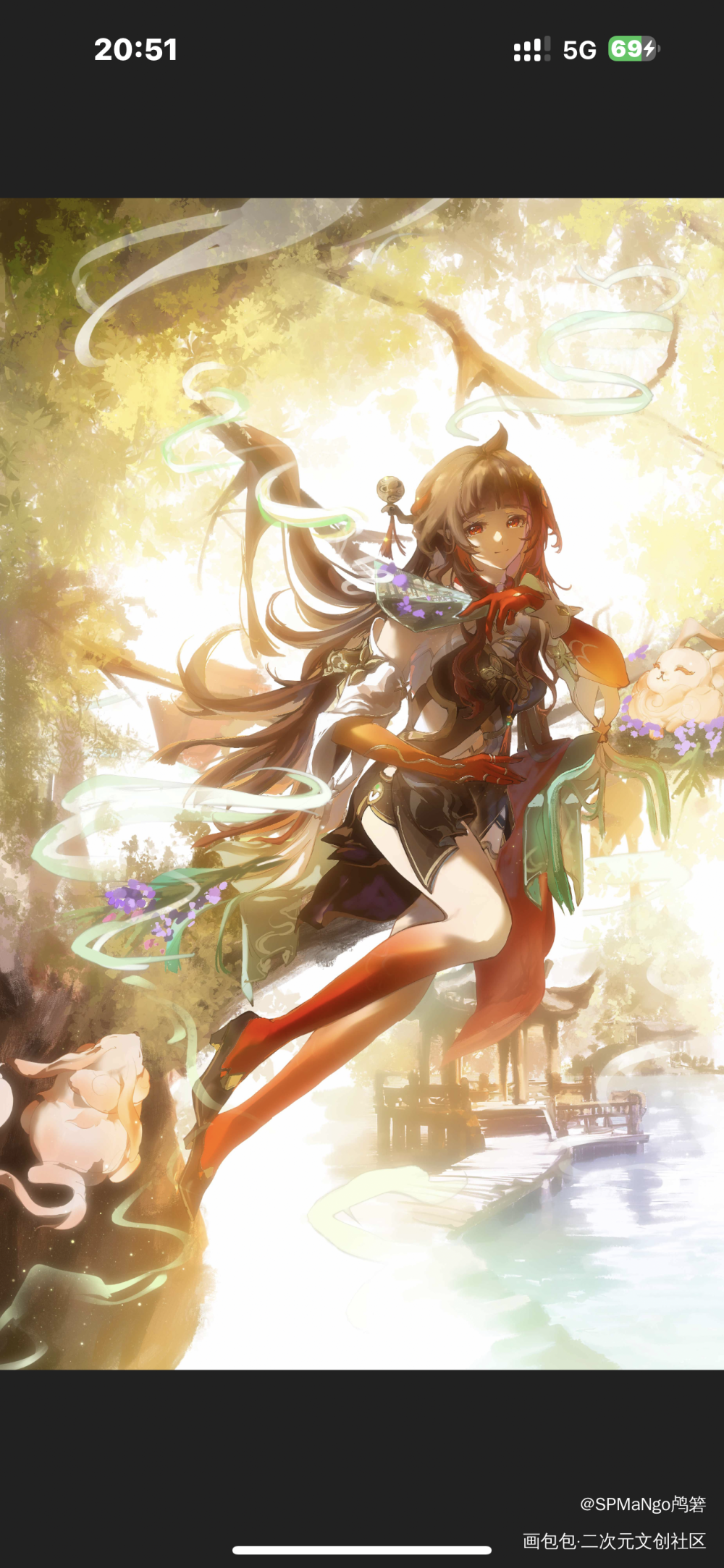 灵砂_崩坏星穹铁道灵砂插画绘画作品
