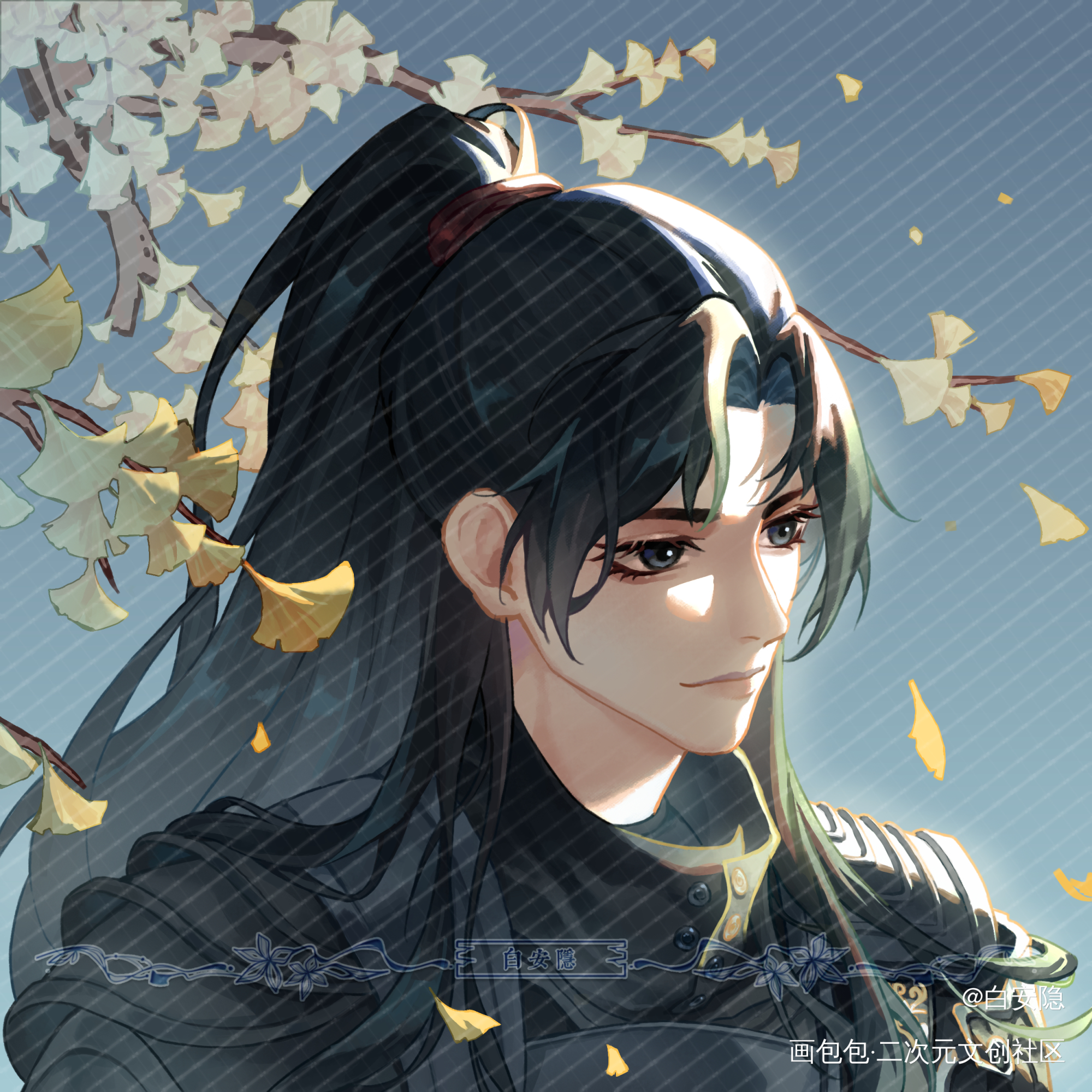 翩翩少年_萧炎头像稿件约稿板绘绘画作品