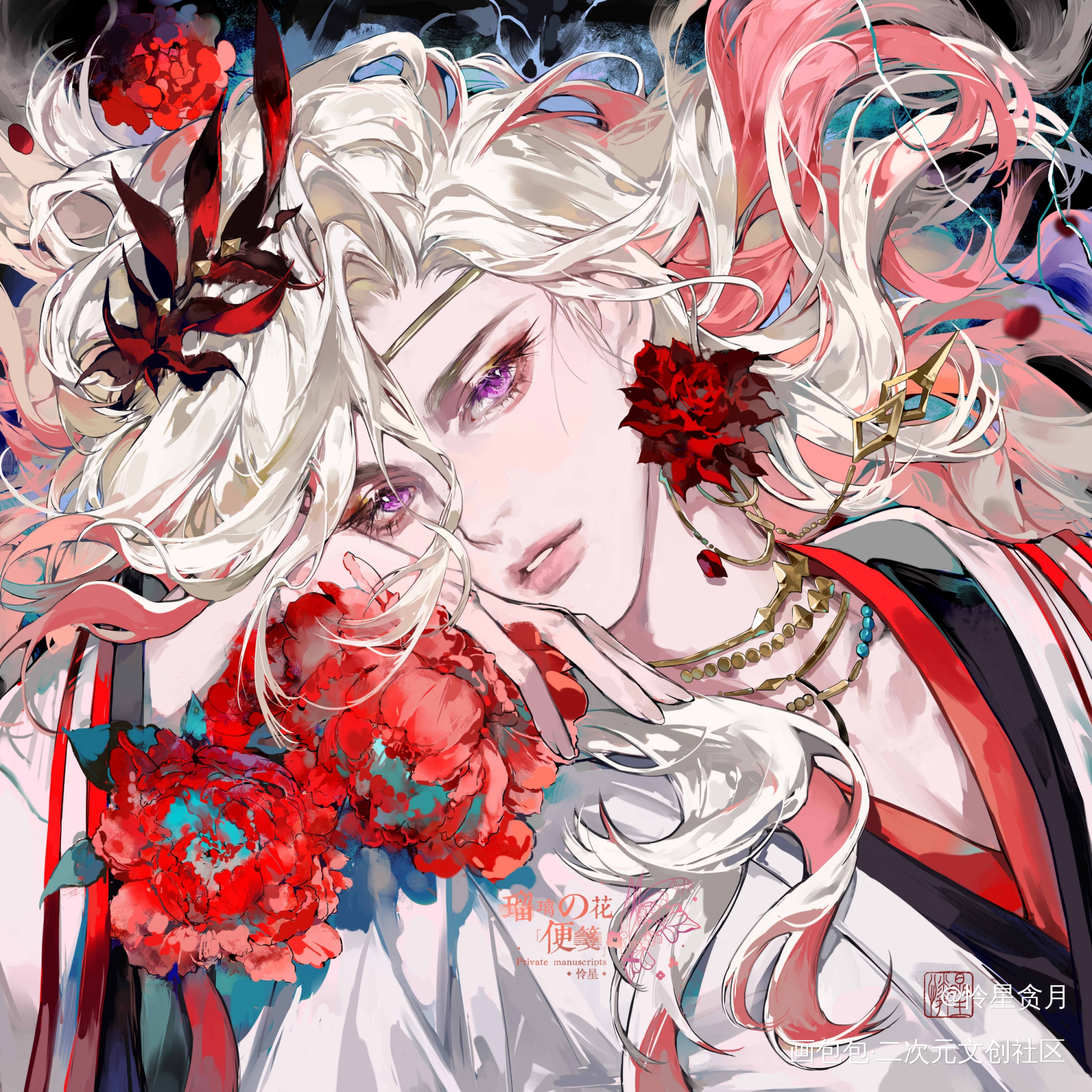 我心软软_代号鸢张郃·代号鸢古风绘画作品