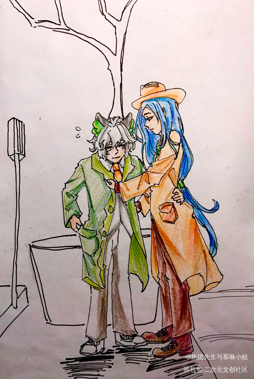 摸鱼_罗小黑战记黑限无限罗小黑绘画作品