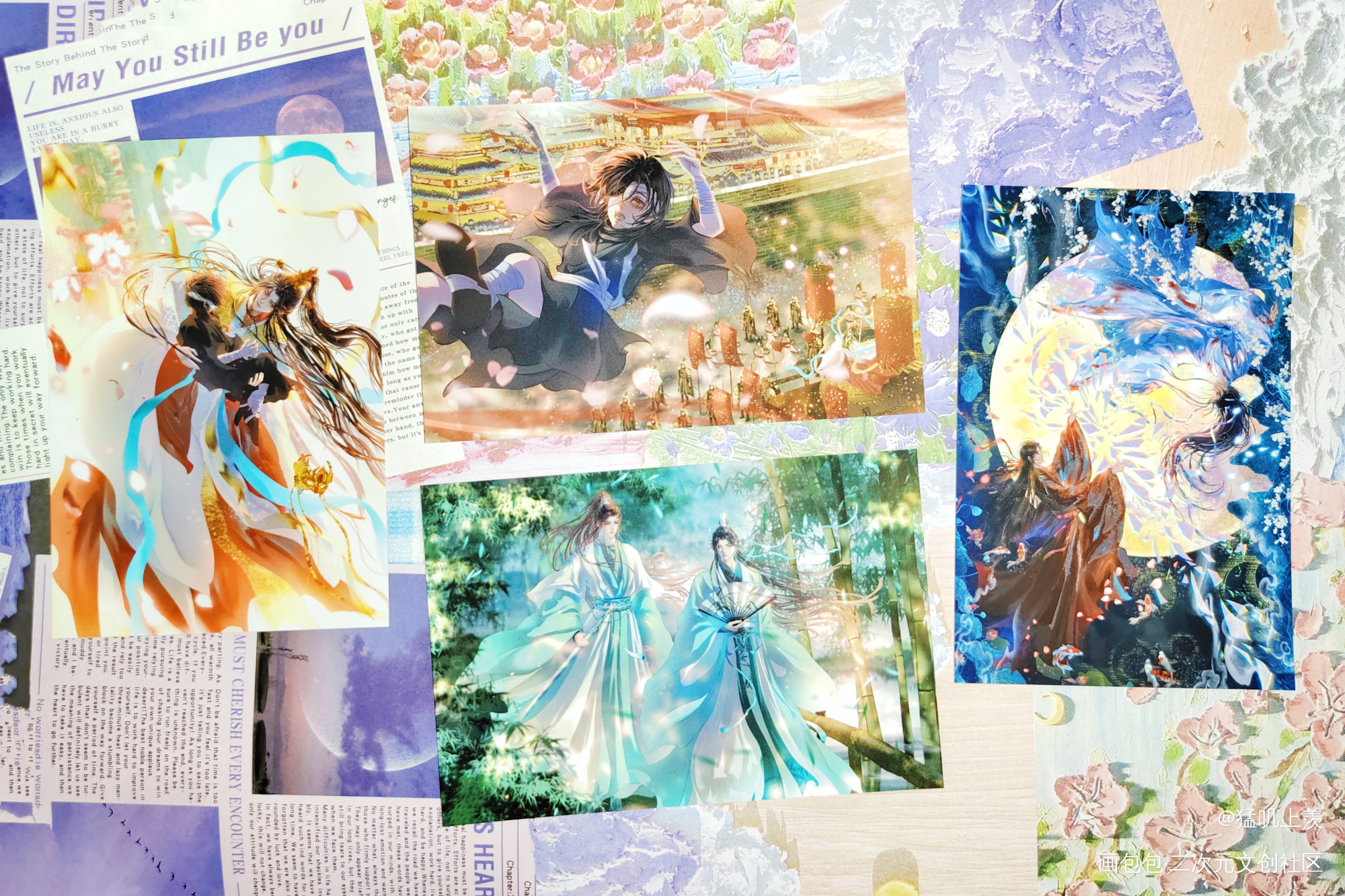 _人渣反派自救系统天官赐福魔道祖师无料返图花城·天官赐福谢怜·天官赐福洛冰河·人渣反派自救系统沈清秋·人渣反派自救系统蓝忘机·魔道祖师魏无羡·魔道祖师绘画作品