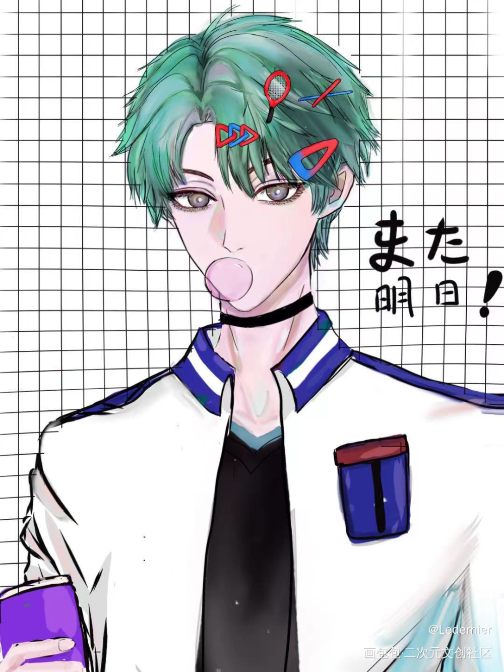 _网球王子越前龙马绘画绘画作品