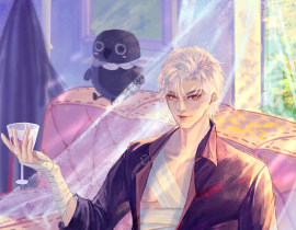 【秦彻同人图丨受伤后的小心机】_绘画作品