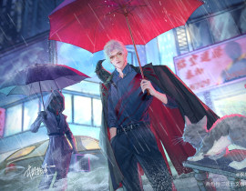 【秦彻同人图|跟我回家吧小狸花】_绘画作品
