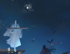 忘羡一曲远 曲终人不散_绘画作品