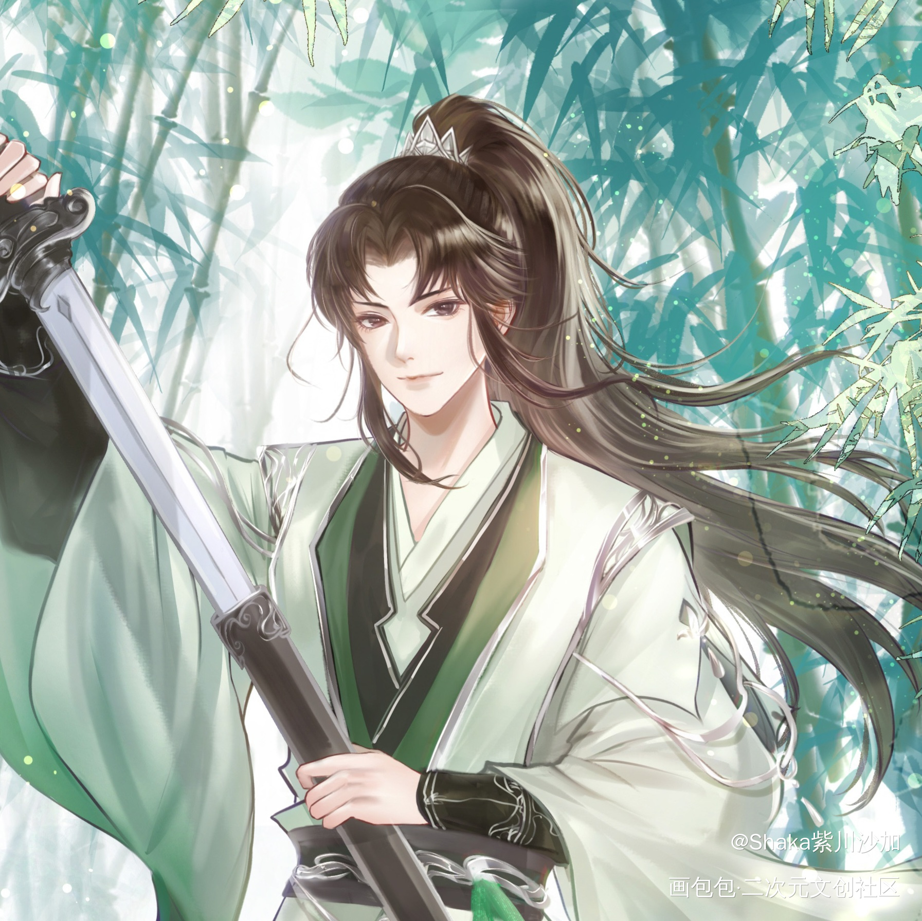 和煦如阳的少年_人渣反派自救系统冰秋花城·天官赐福谢怜·天官赐福洛冰河·人渣反派自救系统沈清秋·人渣反派自救系统蓝忘机·魔道祖师魏无羡·魔道祖师墨香铜臭绘画作品