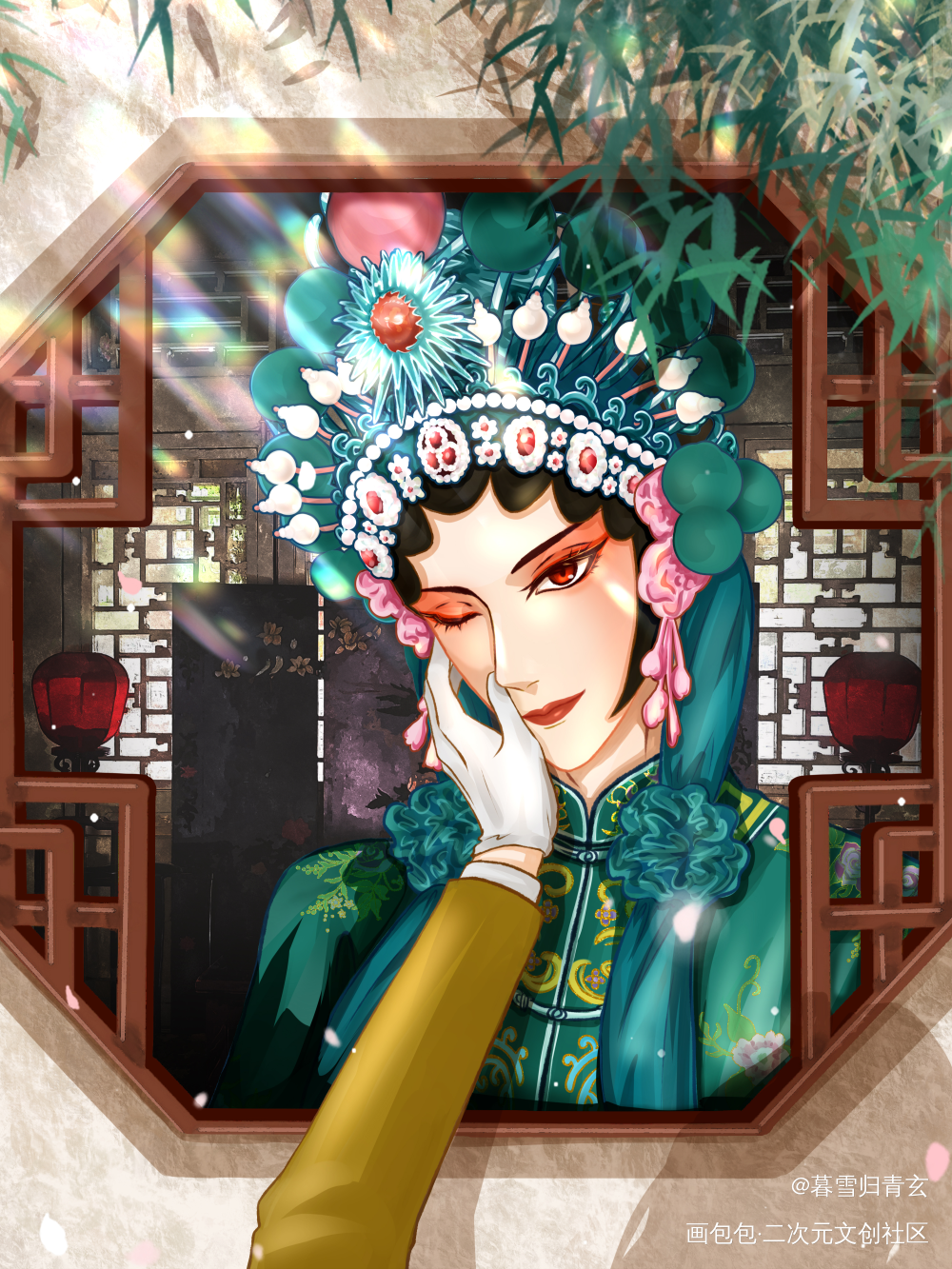 始怜幽竹山窗下，不改清阴待我归_绘画作品