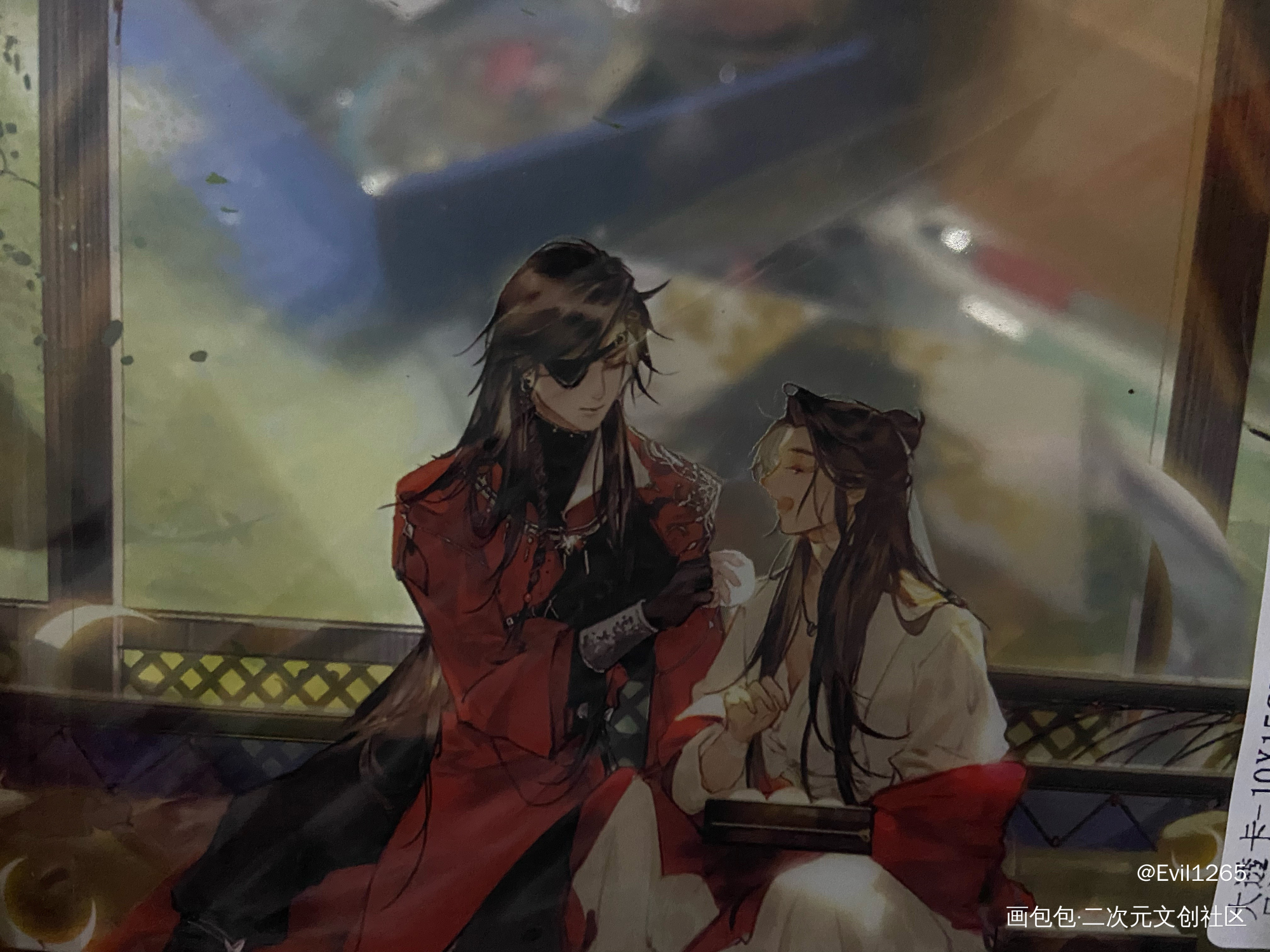 光太暗_天官赐福授权返图绘画作品