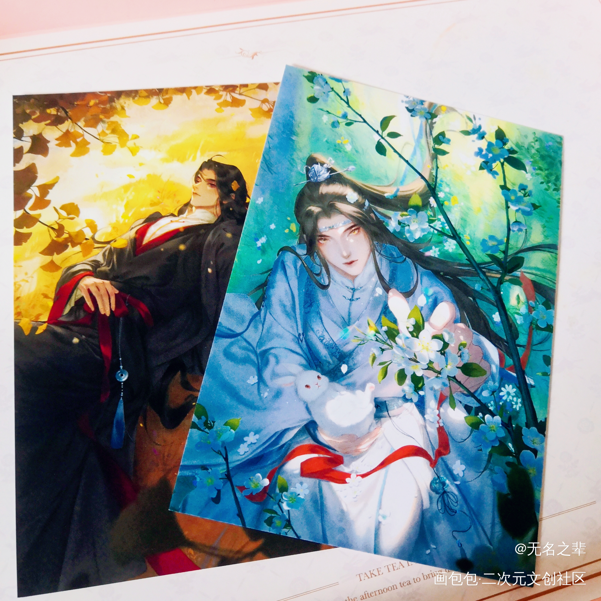 忘羡天生一对！恭喜小魔解锁_魔道祖师忘羡蓝忘机·魔道祖师魏无羡·魔道祖师绘画作品