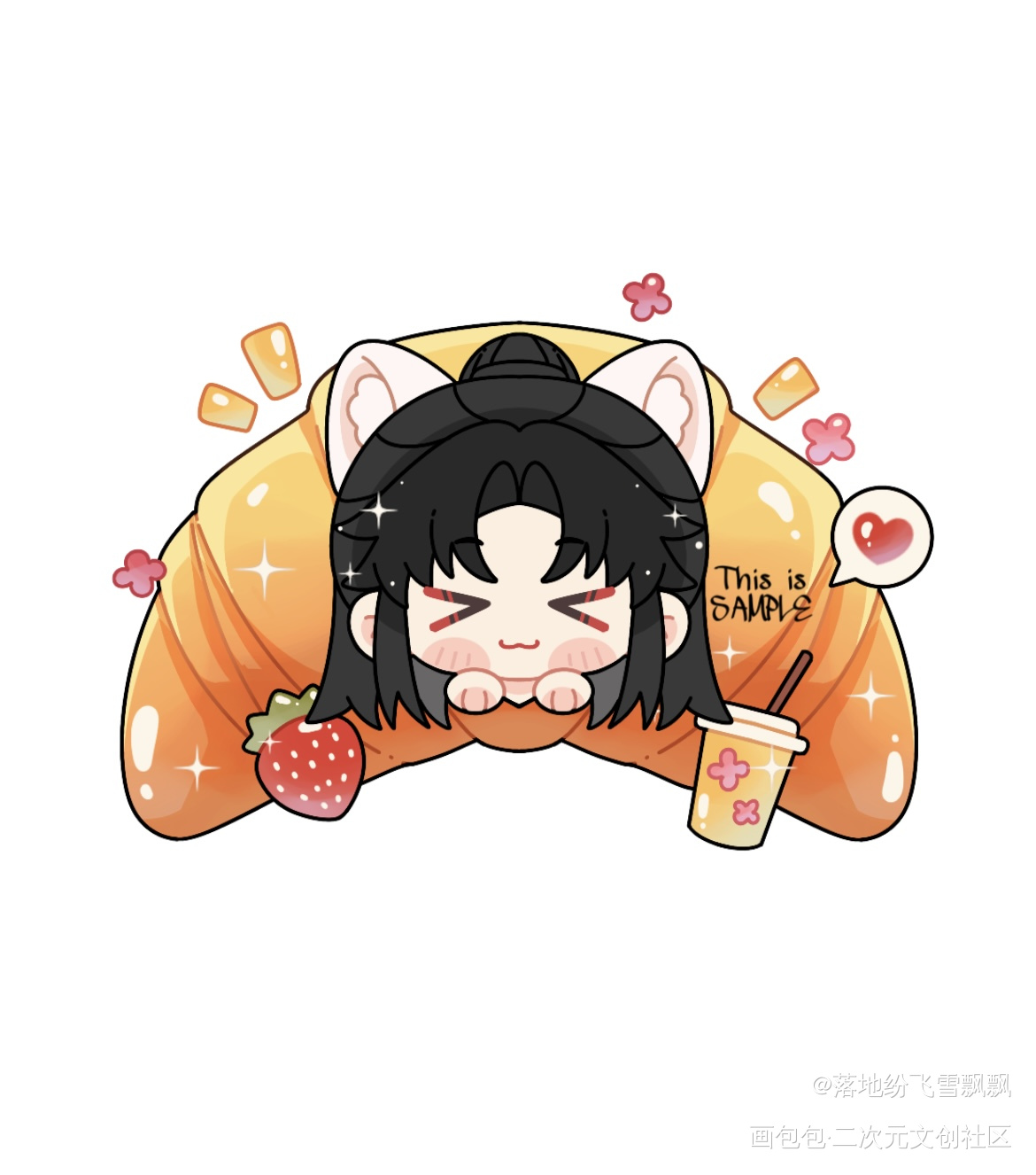 甜点🐱_二哈和他的白猫师尊楚晚宁·二哈和他的白猫师尊楚晚宁人间理想楚晚宁绘画作品