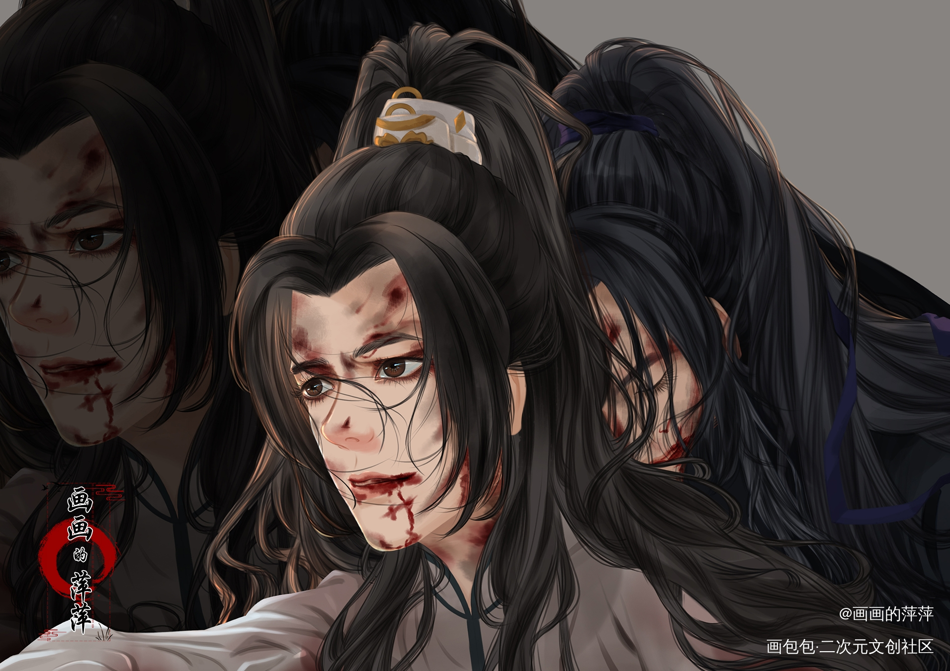 本座……_二哈和他的白猫师尊燃晚绘画作品