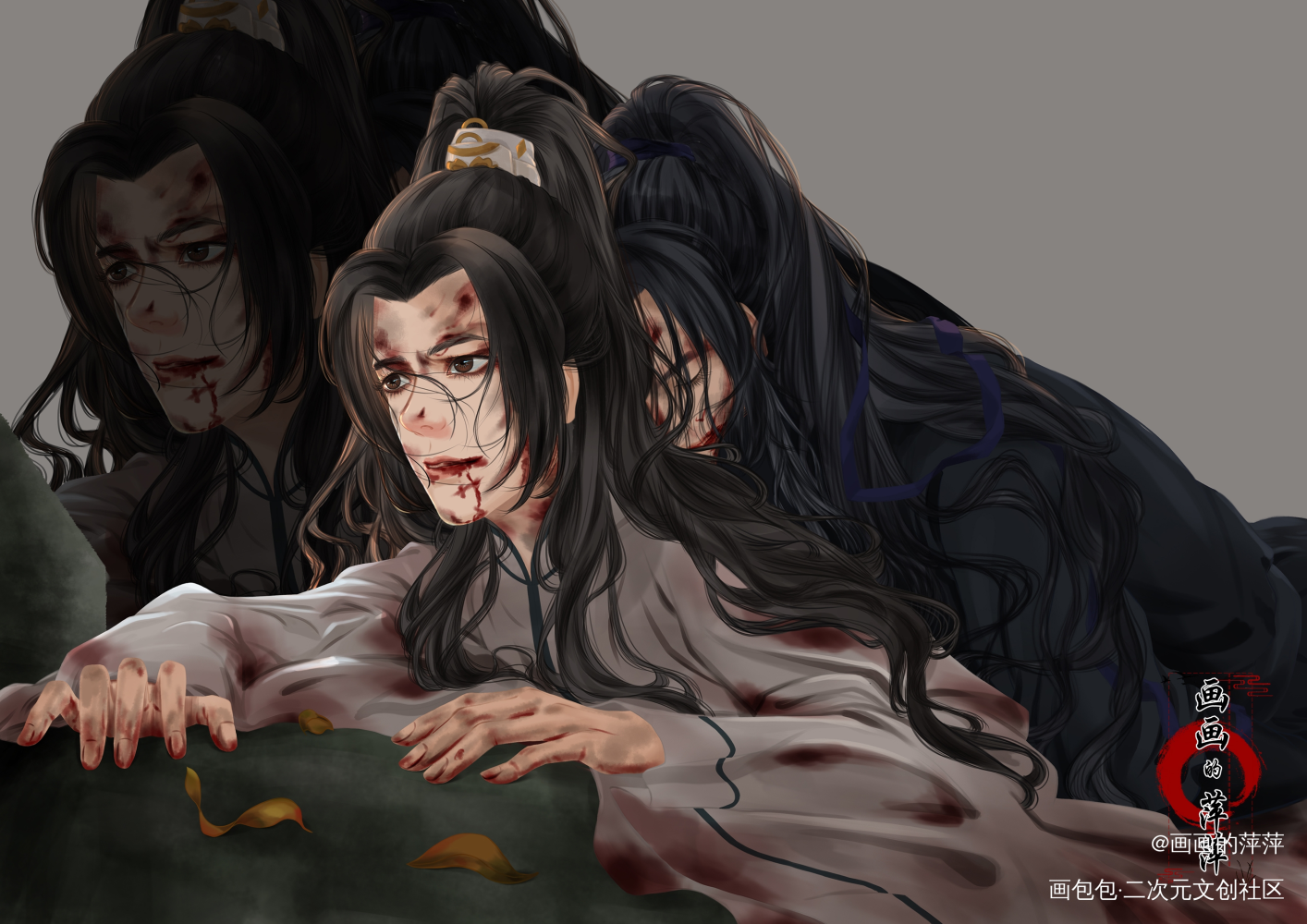 本座……_二哈和他的白猫师尊燃晚绘画作品