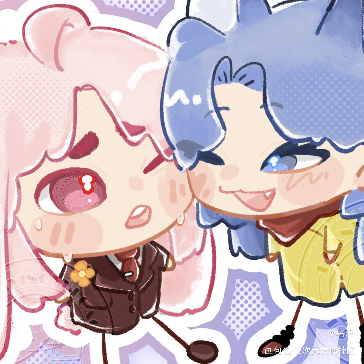 贴贴！_gbQQ人oc绘画作品