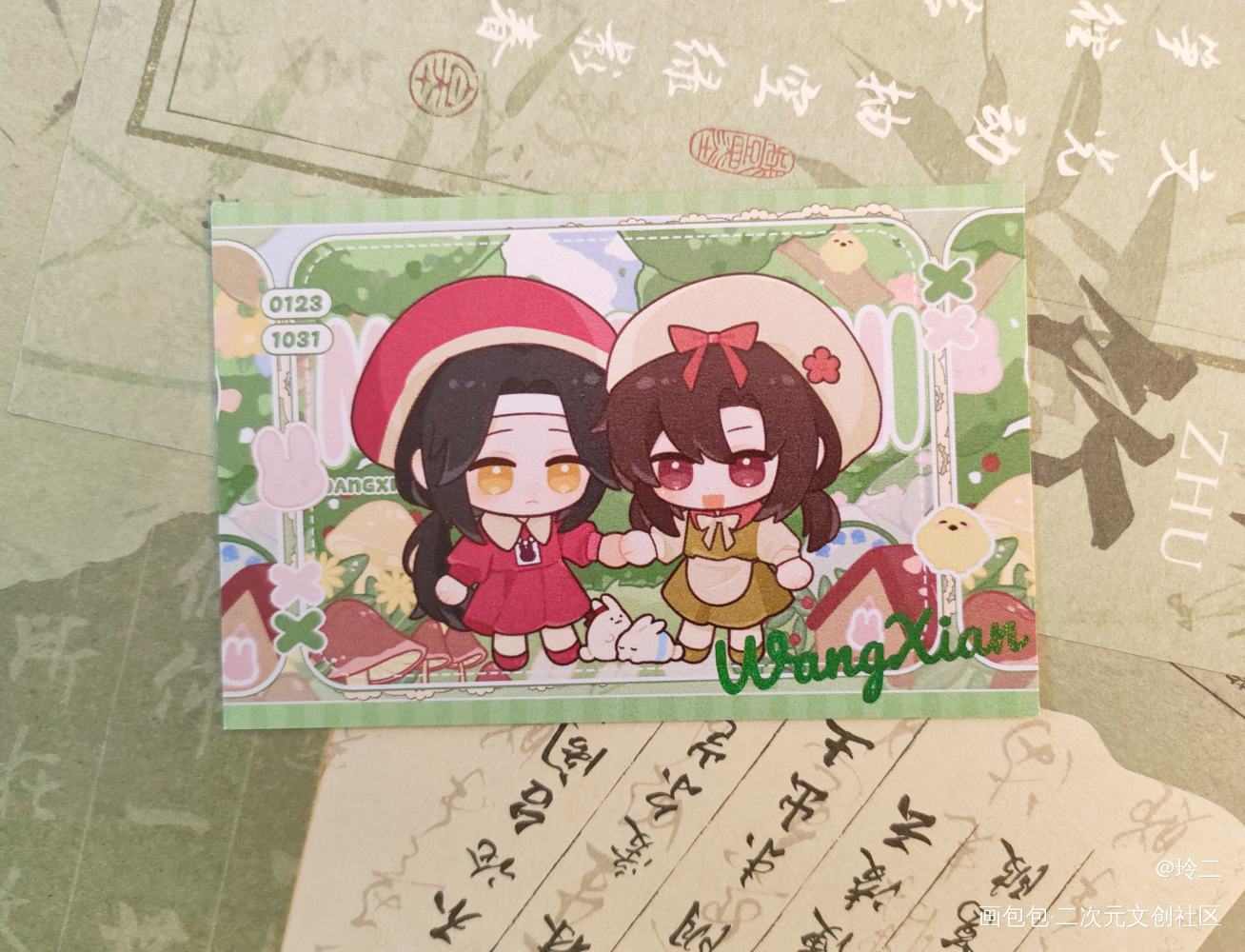 拍立得_魔道祖师蓝忘机·魔道祖师魏无羡·魔道祖师绘画作品
