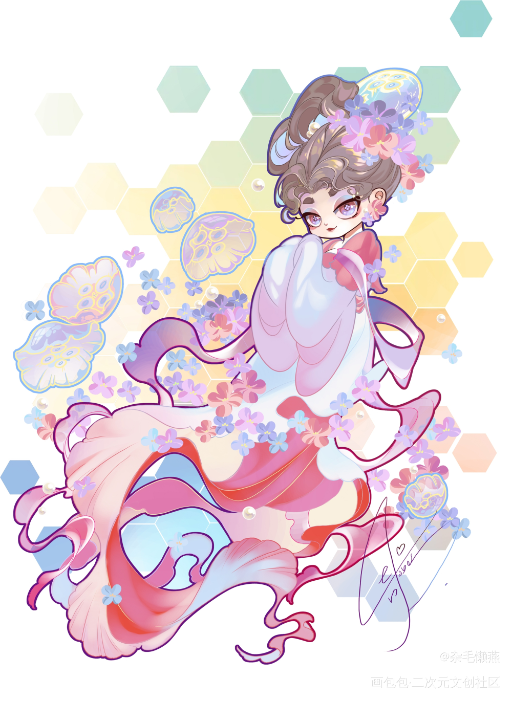 水母花见泽_绘画作品