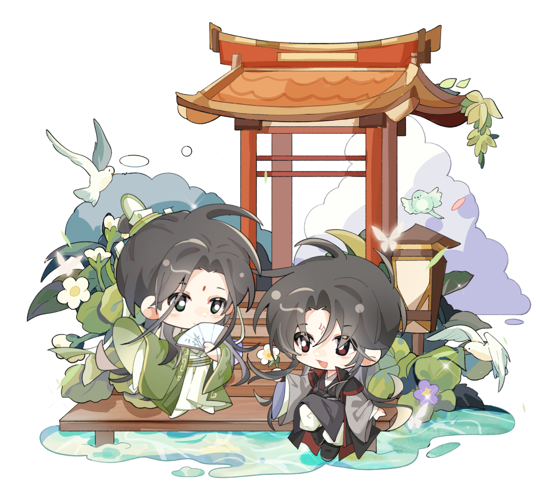 墨家三宝_人渣反派自救系统天官赐福魔道祖师绘画作品