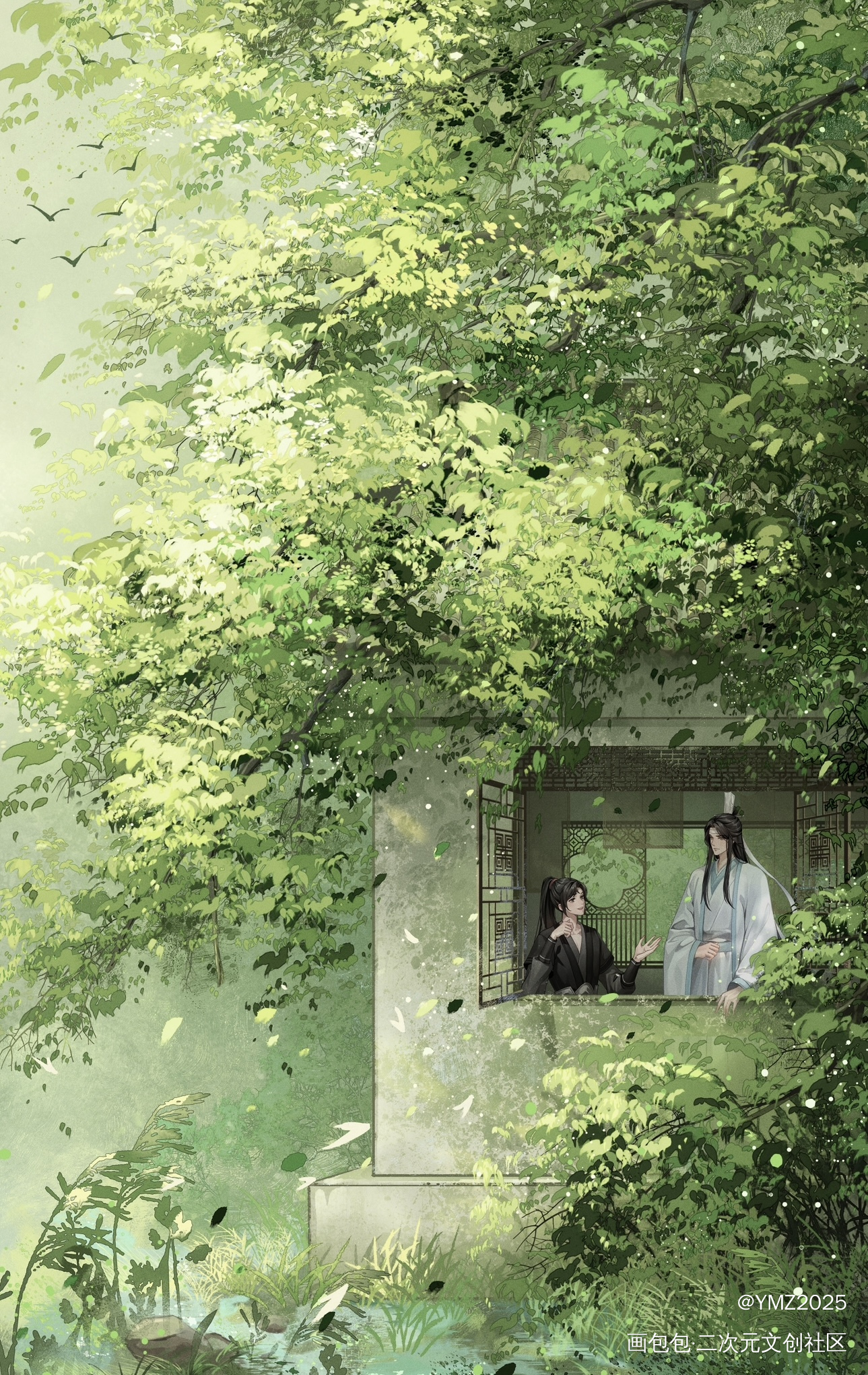 墨家三宝_人渣反派自救系统天官赐福魔道祖师绘画作品