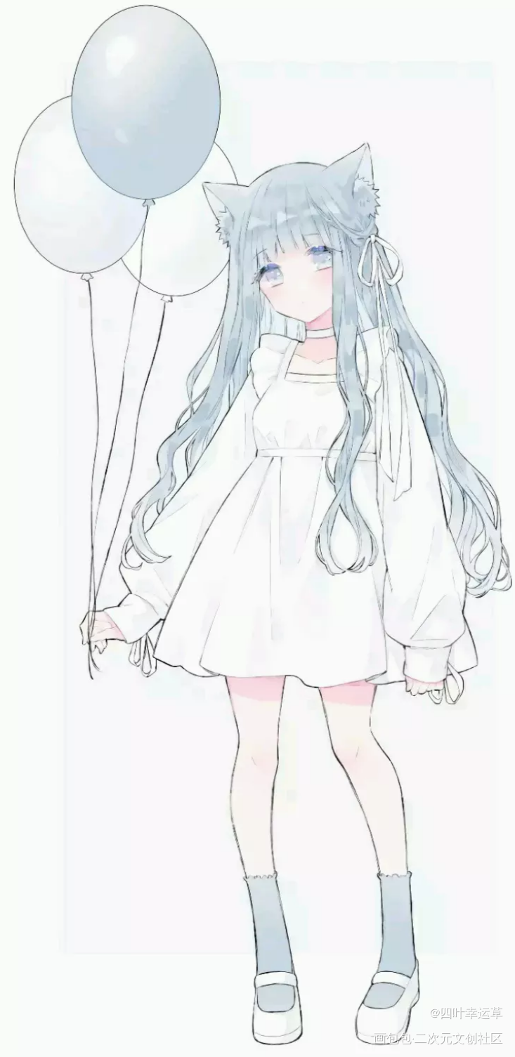 Hi，你要气球吗？_绘画作品