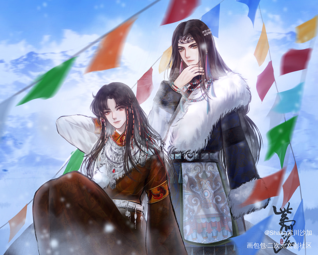 藏风忘羡【羡羡生贺】_魔道祖师忘羡蓝忘机·魔道祖师魏无羡·魔道祖师绘画作品
