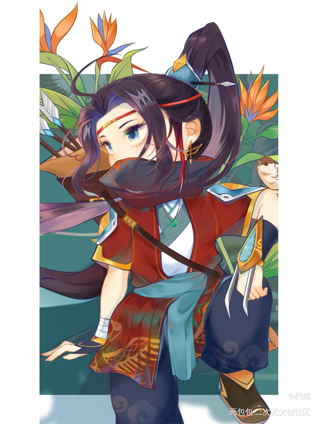 射手析木_古风绘画作品