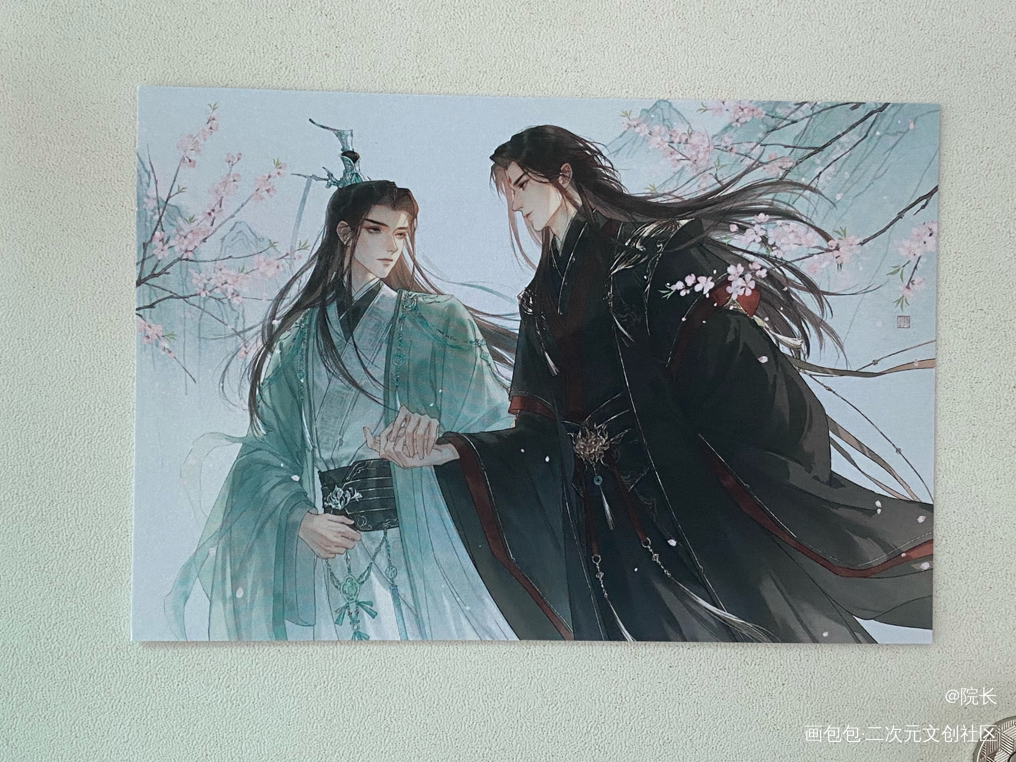 携手_人渣反派自救系统授权返图洛冰河·人渣反派自救系统沈清秋·人渣反派自救系统沈清秋洛冰河绘画作品