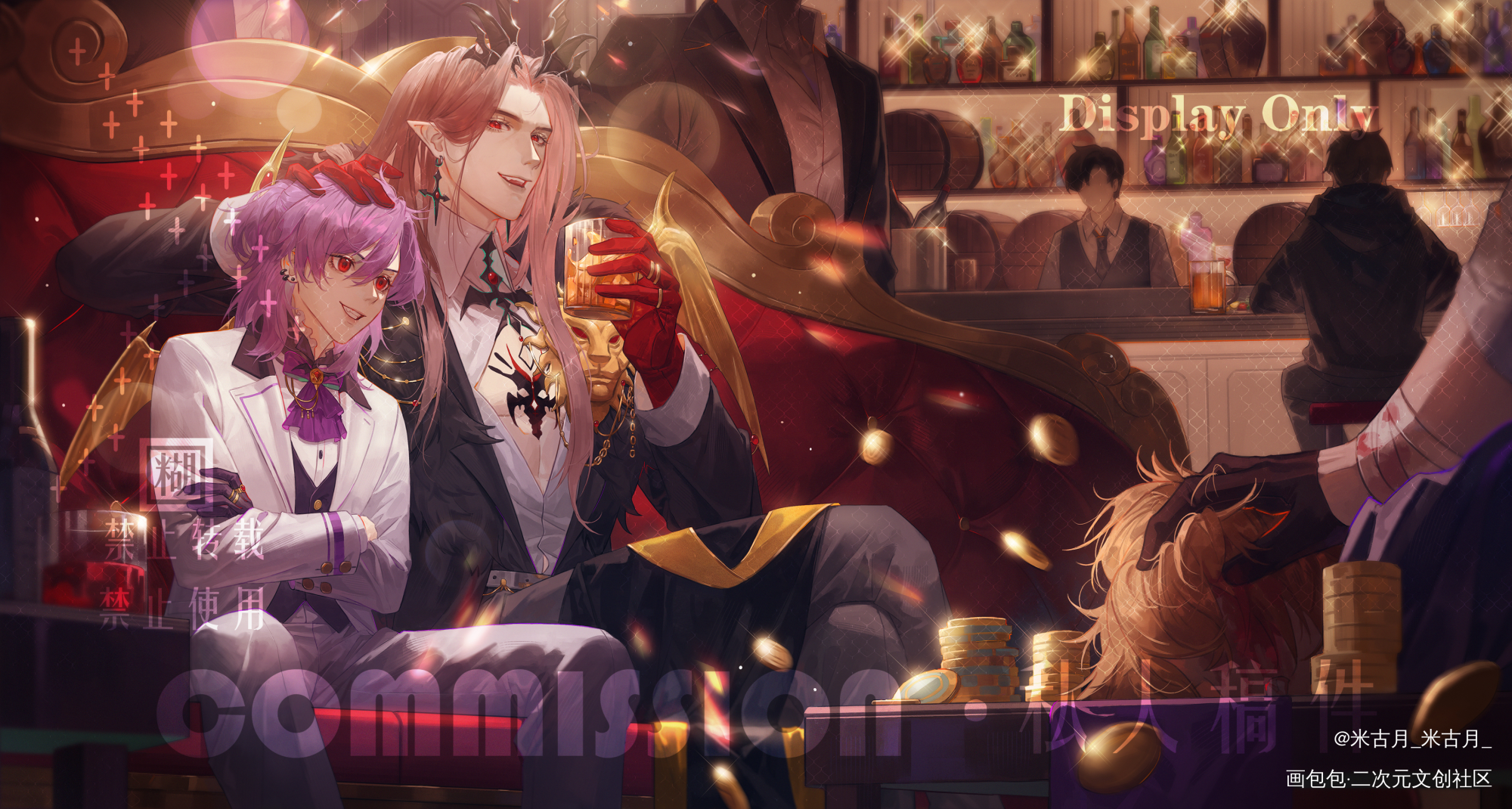 ✨✨黑帮老大和他最宠爱的小儿子！_稿件展示接稿私人委托约稿绘画作品