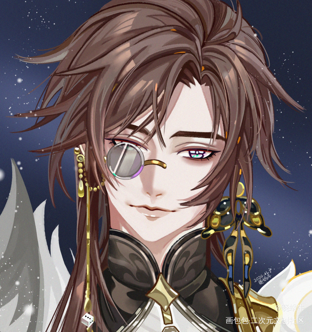 【花亦山心之月】文司宥_绘画作品