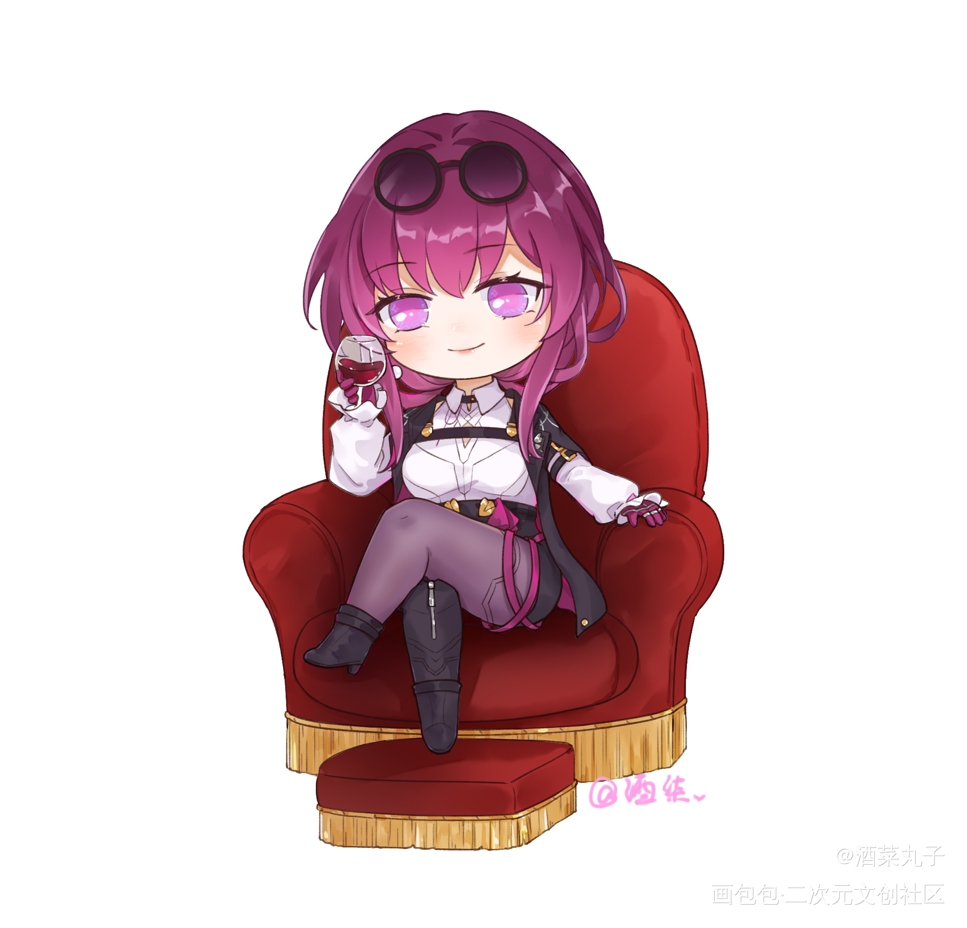 卡芙卡_崩坏星穹铁道Q版卡芙卡绘画作品