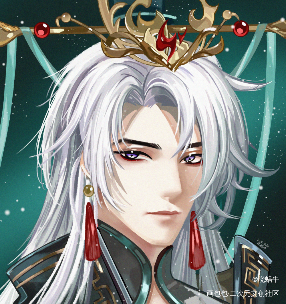 【花亦山心之月】凌宴如_花亦山心之月绘画作品