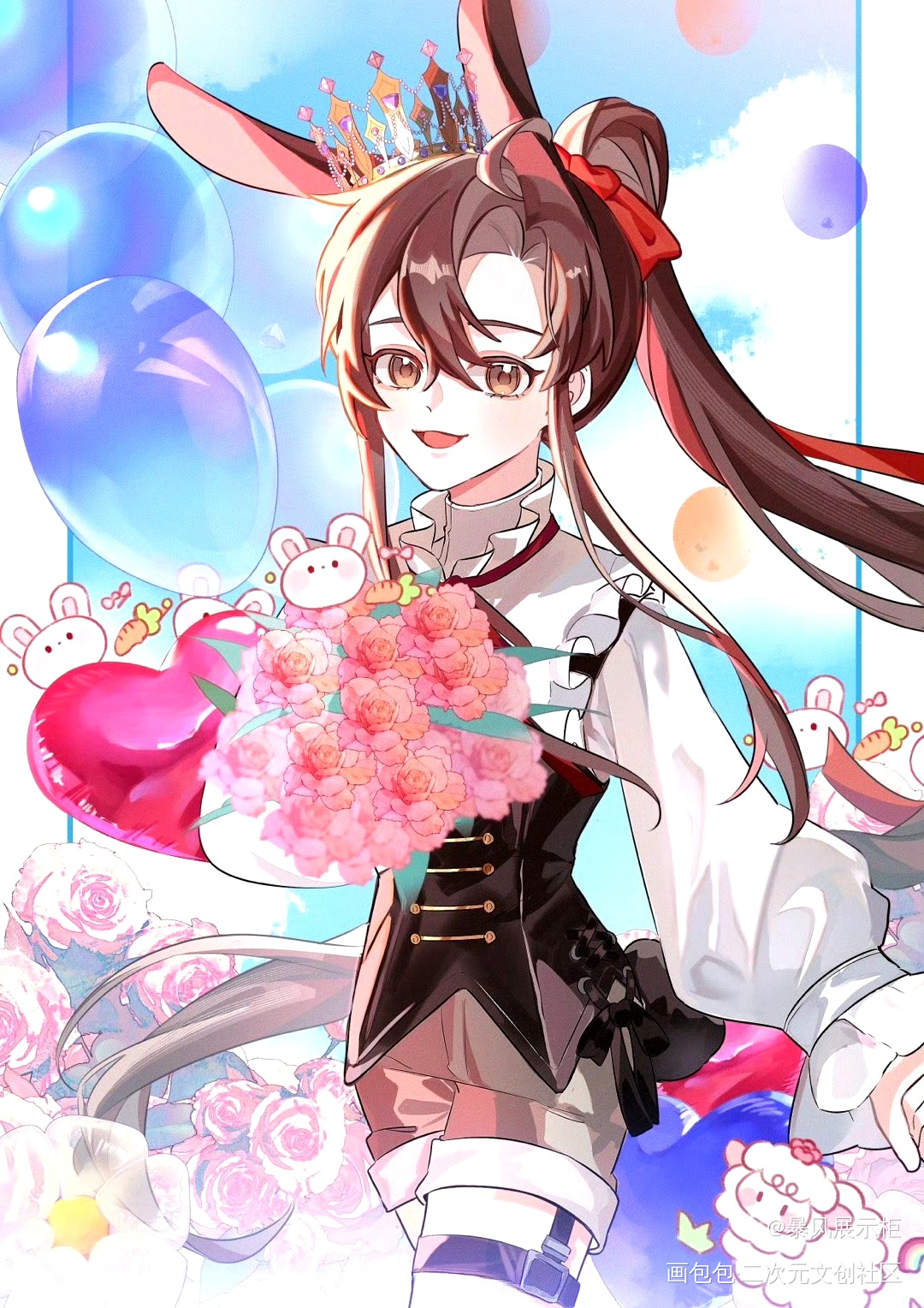 小兔王子生日游园会_魔道祖师蓝忘机·魔道祖师魏无羡·魔道祖师绘画作品