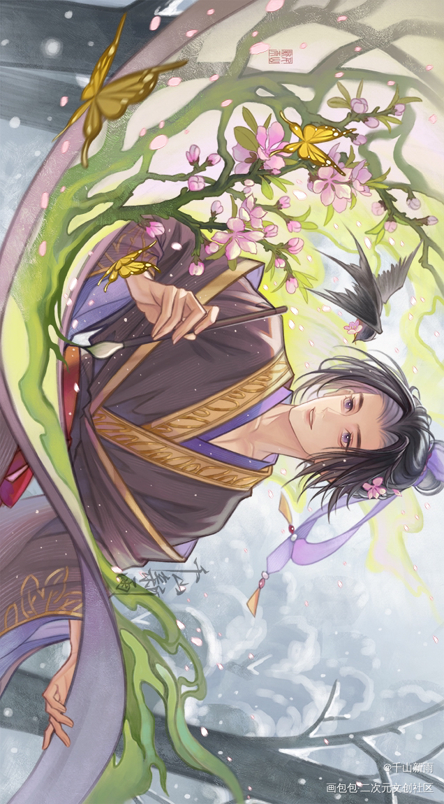 春风年少_魔道祖师江澄绘画绘画作品