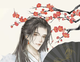 红梅覆雪，兰舟拢香_绘画作品