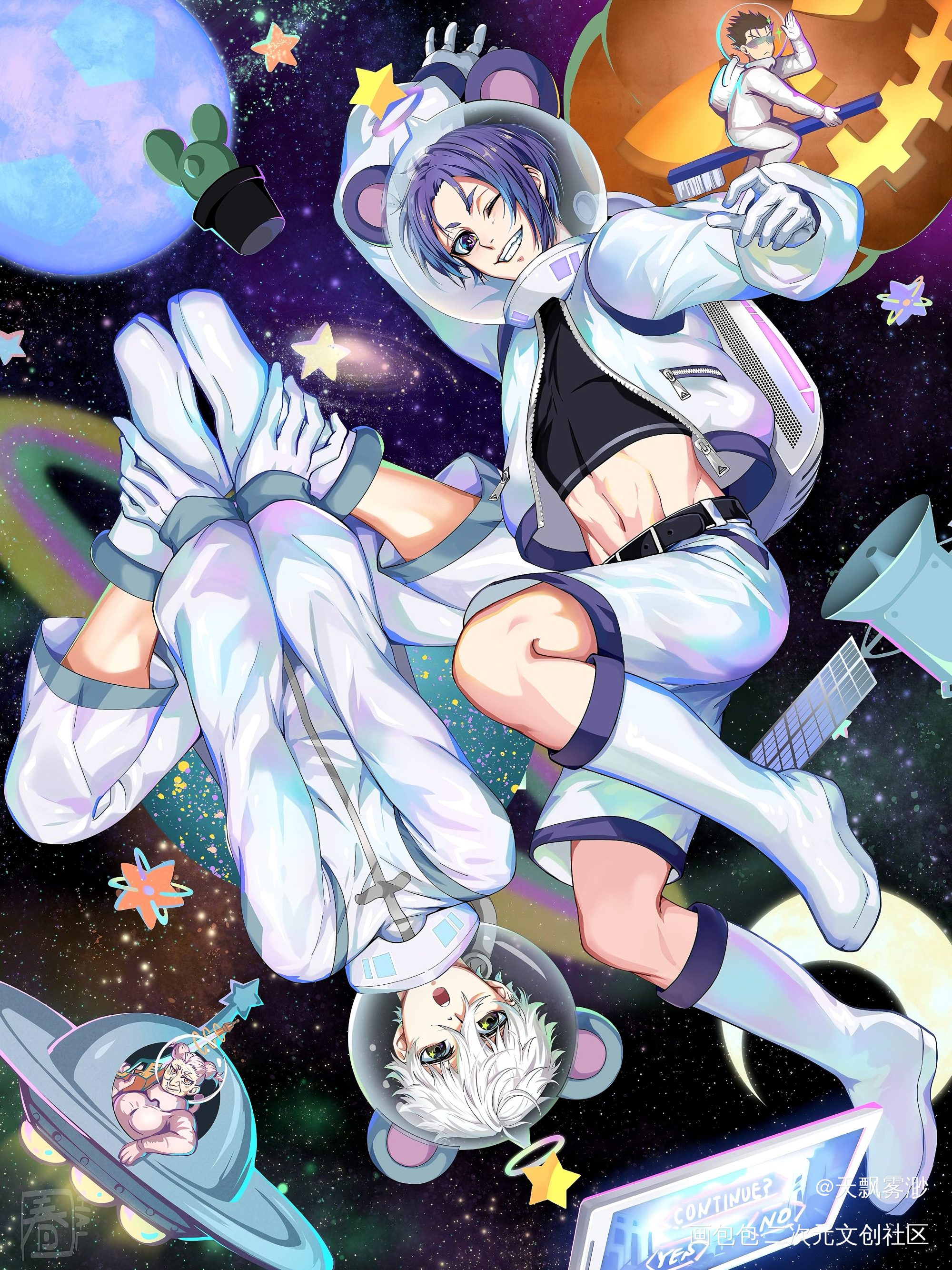 _日漫心动小瓶子向全世界安利漫画蓝锁二次元绘画作品