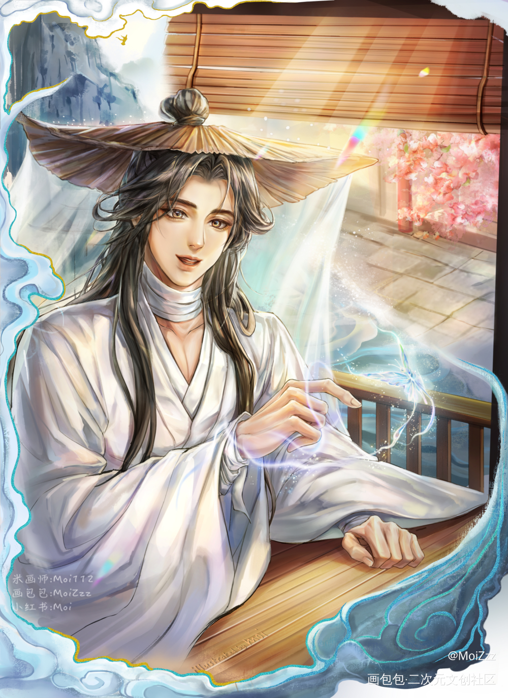 与君山下相逢_天官赐福花怜谢怜花城谢怜小说同人墨香铜臭绘画作品