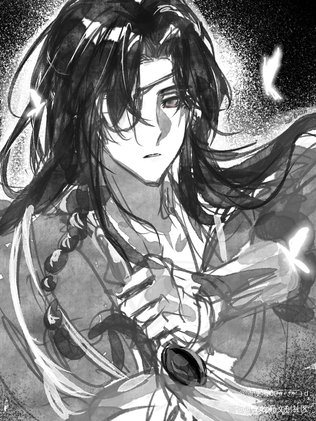 _天官赐福花城绘画作品